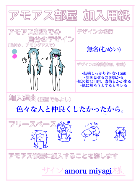 アモアス部屋 加入