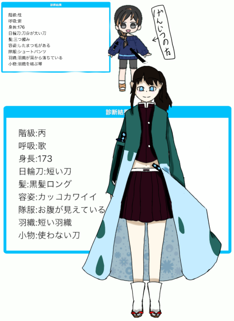 鬼殺隊キャラ診断結果