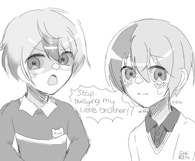 Tsukasa Tenma and Toya Aoyagi.