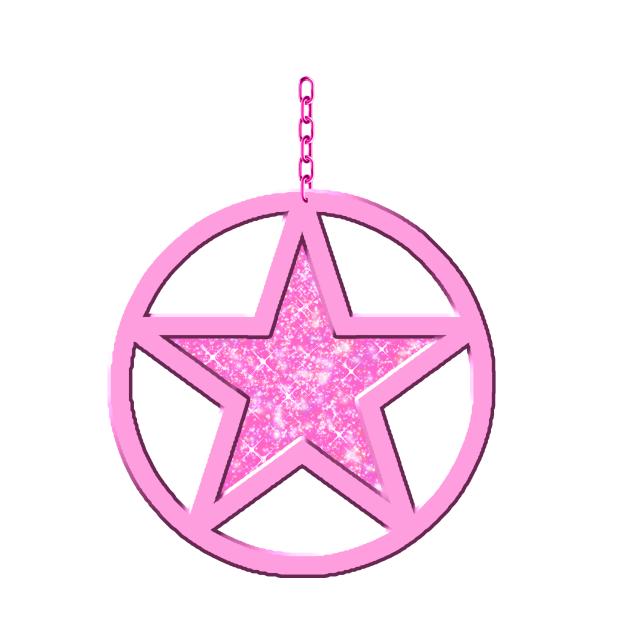 Y2K Accessory star glitter 3 Pink