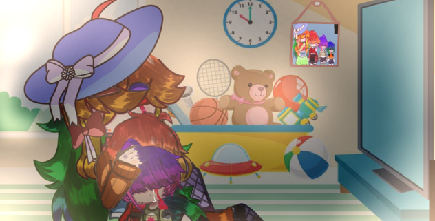 eyeless rainbow haired family