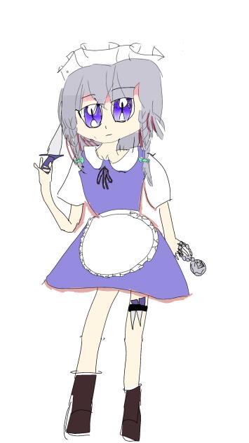 咲夜さん等身、書いてみた