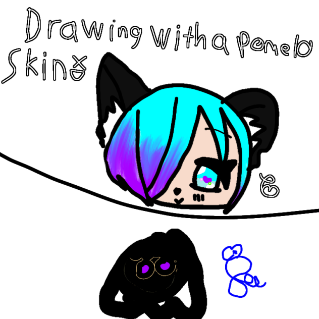 Drawing with pomelo skin XD