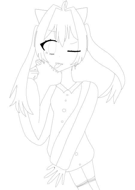 べー♡ 塗り絵