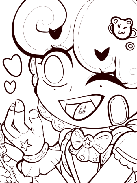 Coloring Page 💖 (Without Sketch)