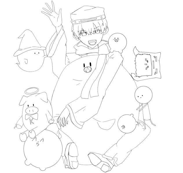 らっだぁ運営の塗り絵！2