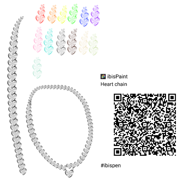 Heart chain brush! ibisPaint