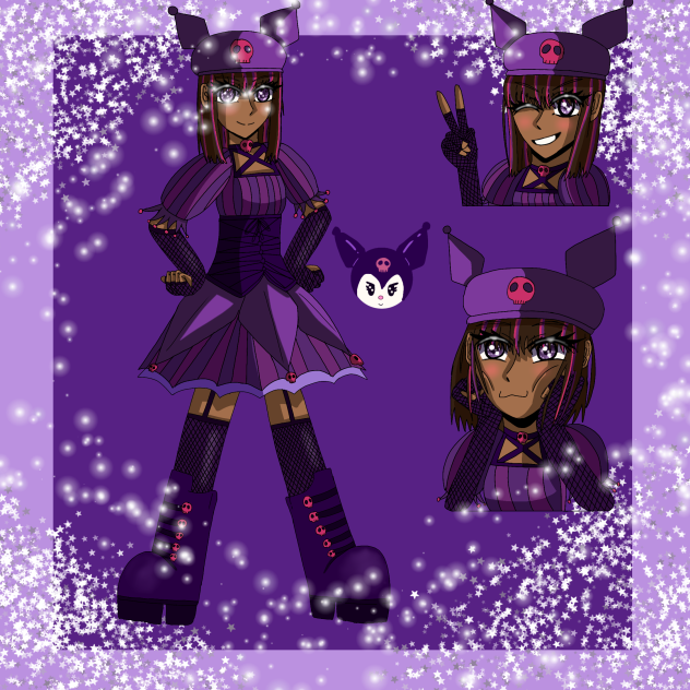 Sanrio Characters as humans. Kuromi