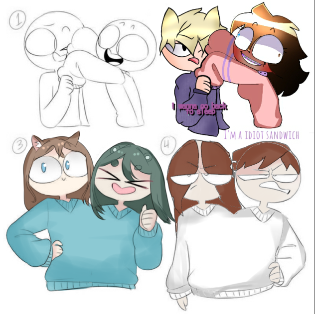 Sweater collab with my brother. - ibisPaint