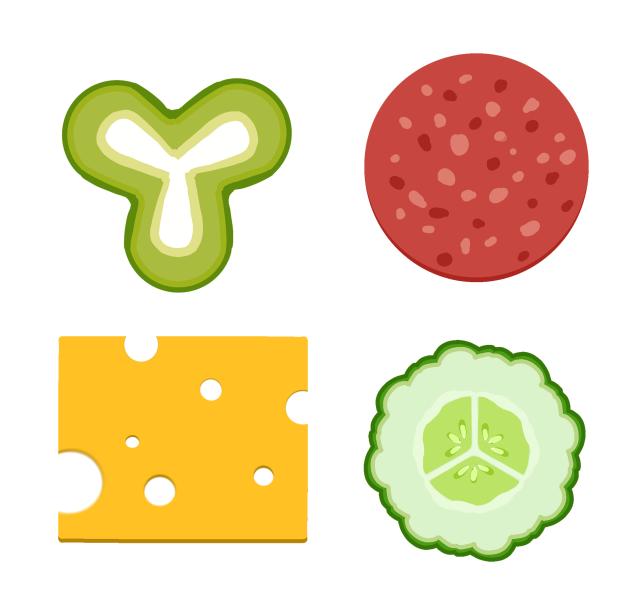 Burger ingredients 2