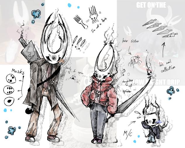 hollow knight characters in my style