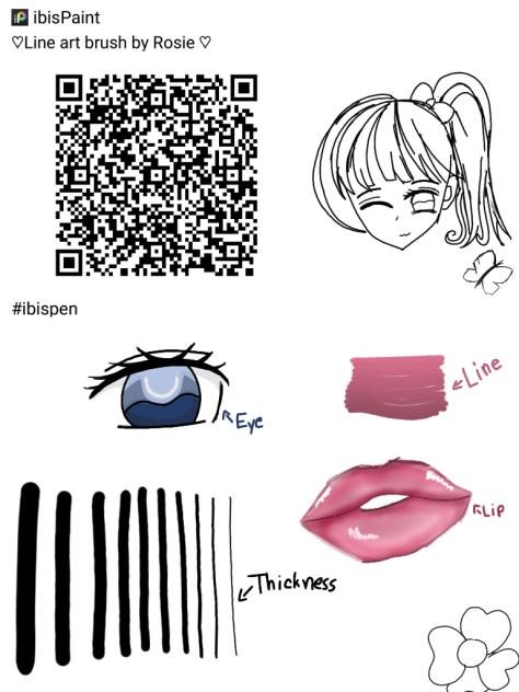 Line art brush