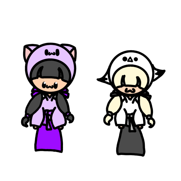 한복버전 츄냠&쵸우님{쵸우님 팬아트}-[츄냠]