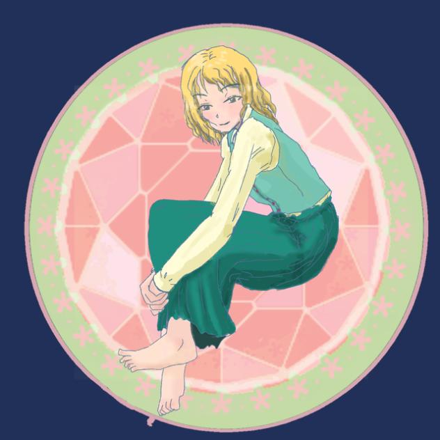 膝を抱える人アニメーション