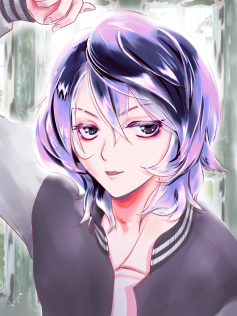 週末の落書き 23 目つき悪い子