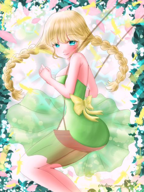 オリーブさんの線画をお借りしました！