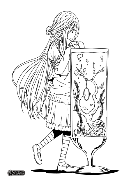 ☆アクアリウム☆(線画)