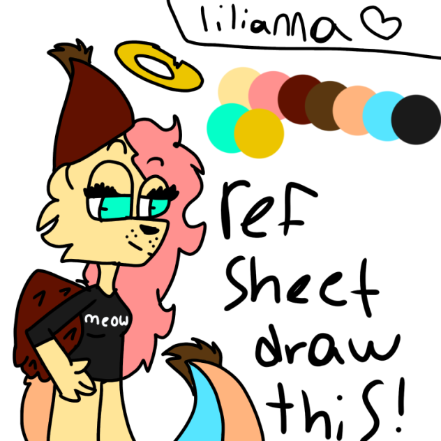 ref sheet for my art contest!! (Lilianna - ibisPaint