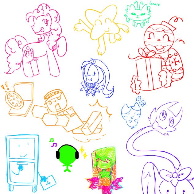 Silly random doodles 🥳