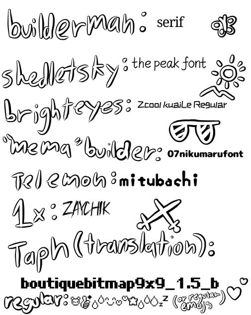 fonts - ibisPaint