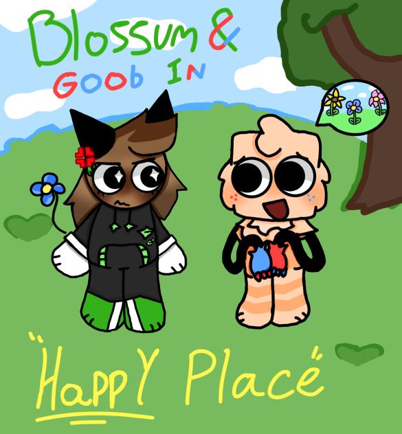 Blossum and goob in happy place!