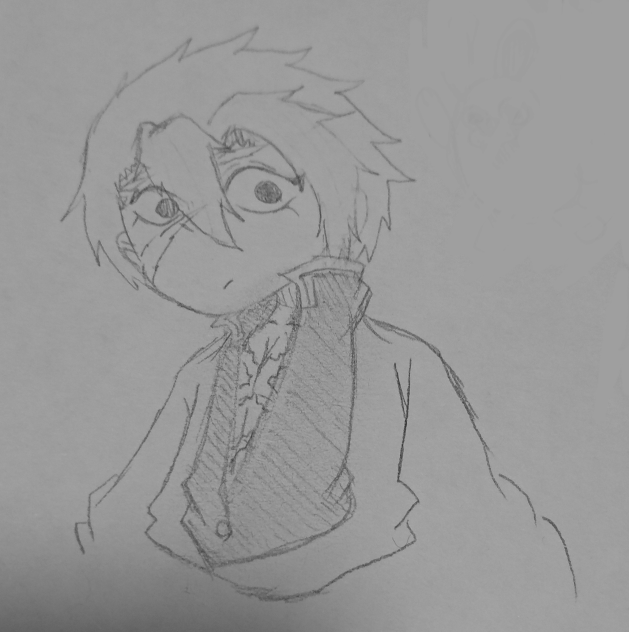 謎の不死川さんの下書き(アナログ)