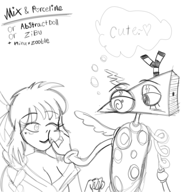 Zooble x minu sketch I made