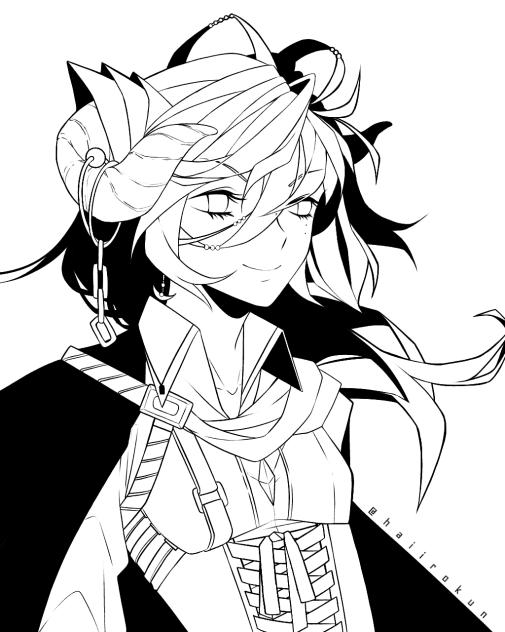 オリキャラ１６（塗り絵）