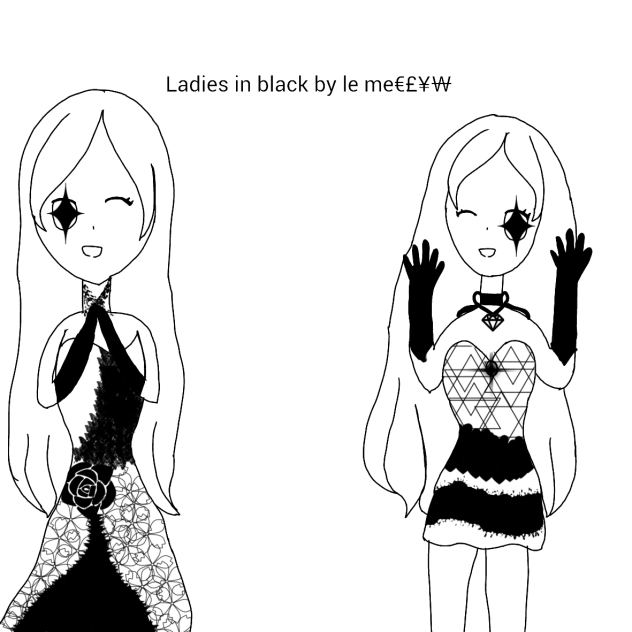 ladies in black
