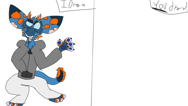 I draw you draw my new oc!! -w-