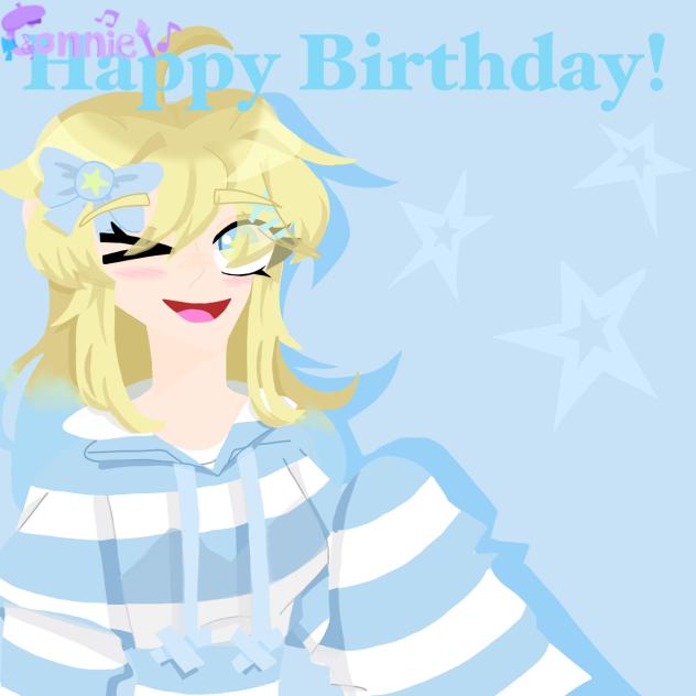 Bday gift for Destila 2 🎂💛🩵🎉