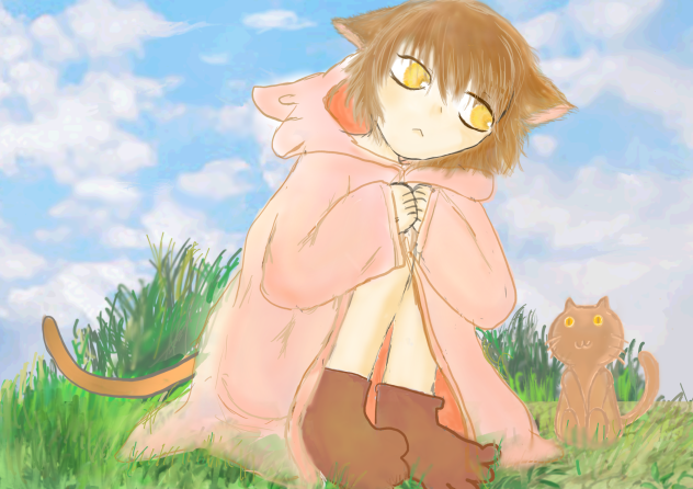 見つめ合う