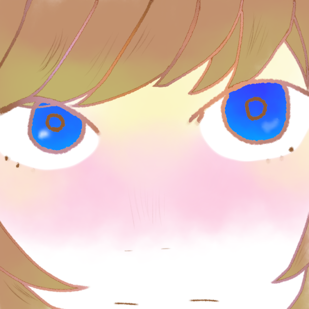 恋する乙女をドアップで書いてみた