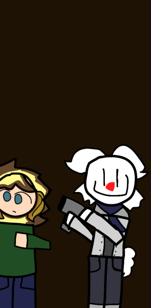 Cuca with his gun pointing to tubbo
