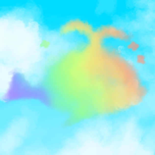 虹色くじらぐも