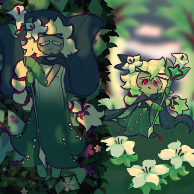 White Lily Cookie in my style