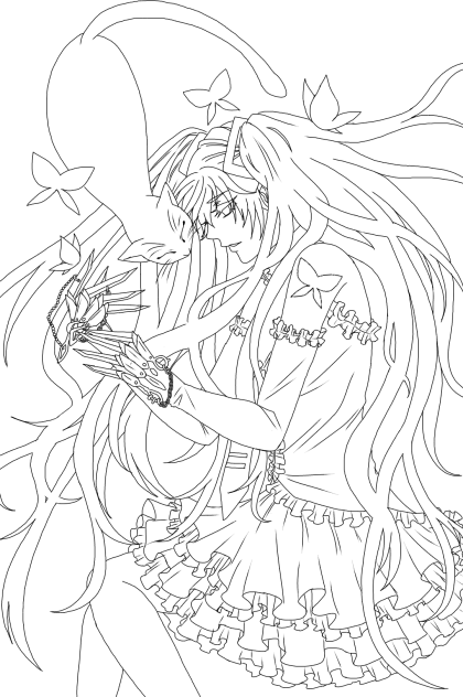 【線画】シザーハンズ