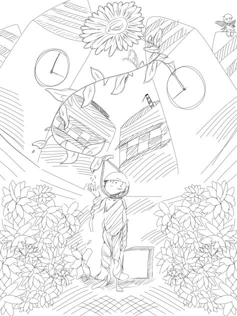 ひまわりの花