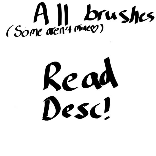 all brushes I own♡