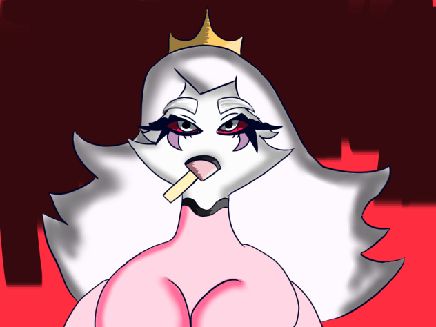 Stella eating mcdonalds