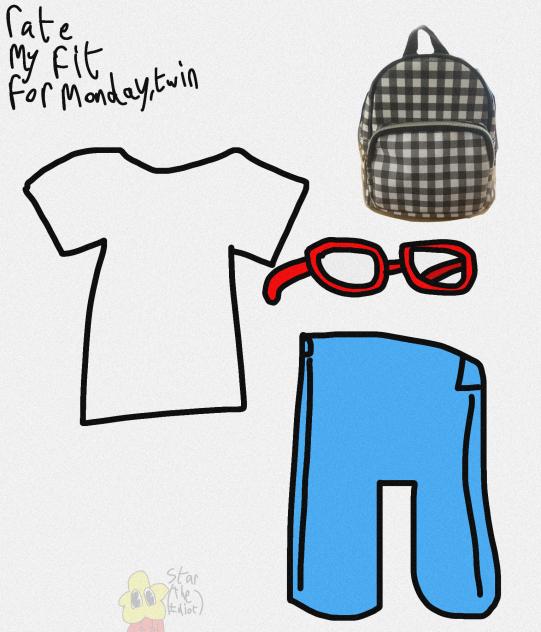 Rate my fit for Monday, twin