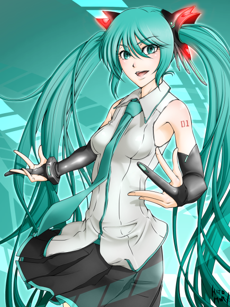 初音ミクっぽい誰か。