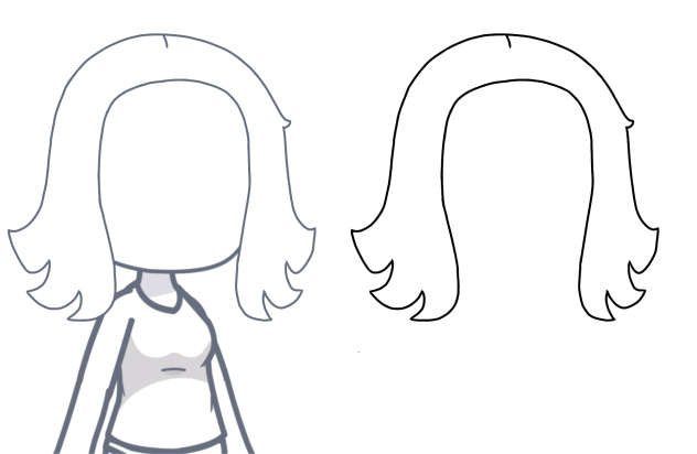 I try to make rear hair 😥