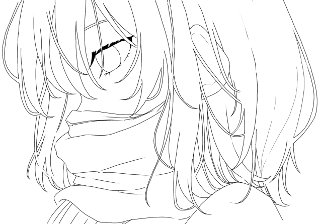 無題線画1
