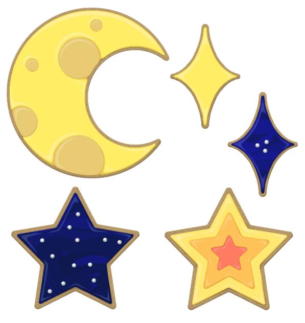 夜空クッキー