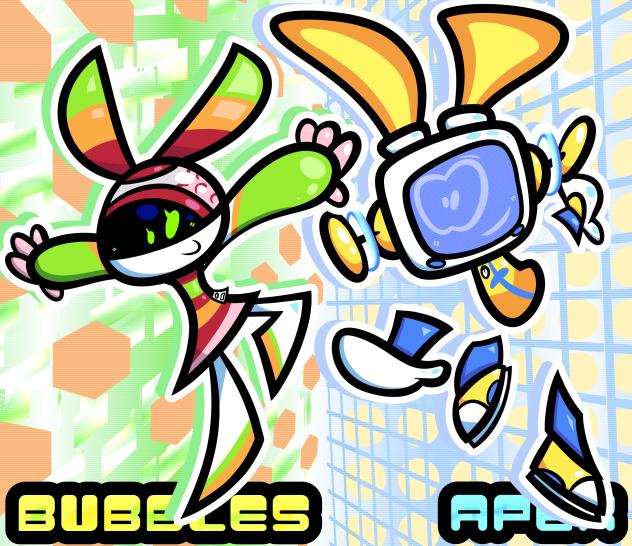 Bubblegum & Computer!! (artfight attack)
