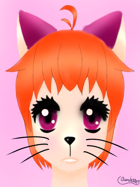 cute cat girl.