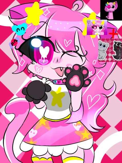 Violet +cat😻🩷🩷