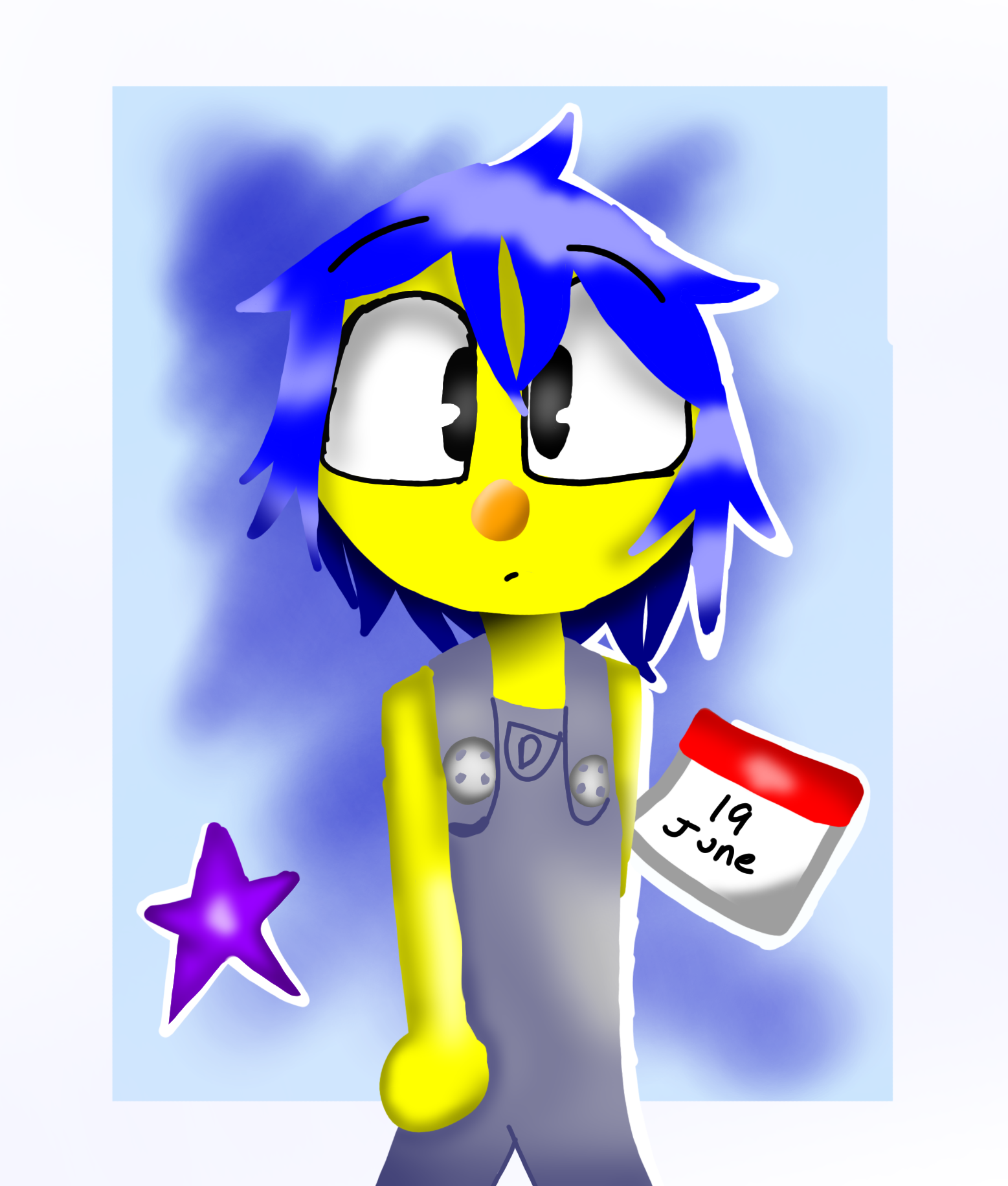 Yellow guy dhmis redraw =D - ibisPaint