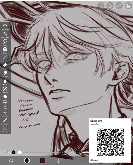 pinterest brush, line art!